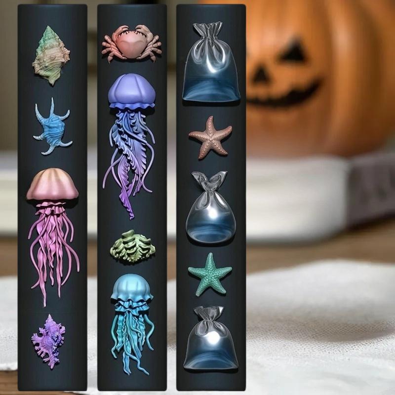 DIY シェル、ヒトデ、クラゲのネイルアート、透明シリコンモ - Art Craft Jellyfish のレビューと価格