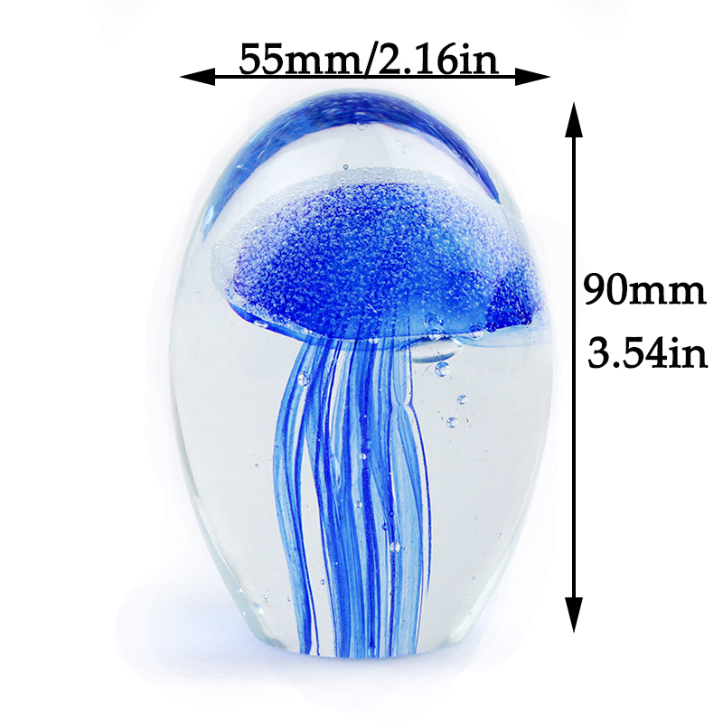 ミニチュア3Dクラゲクリスタルフィギュアモデルガラスペーパー - Art Craft Jellyfish のレビューと価格
