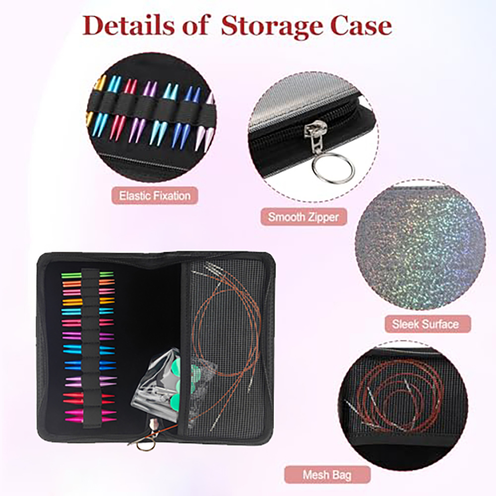 12組交換可能な丸針セット ミニショート5.5cm 取り外し - Knitting Needle Circular のレビューと価格
