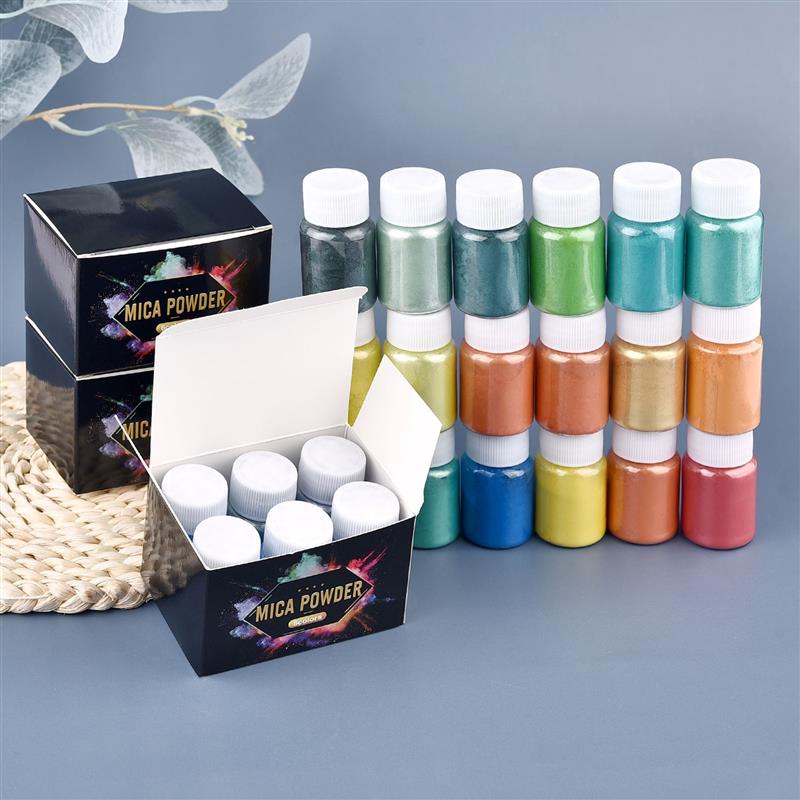6 個セットエポキシ樹脂染料マイカパウダー粉末顔料セット樹脂 - Resin Pigment Powder のレビューと価格