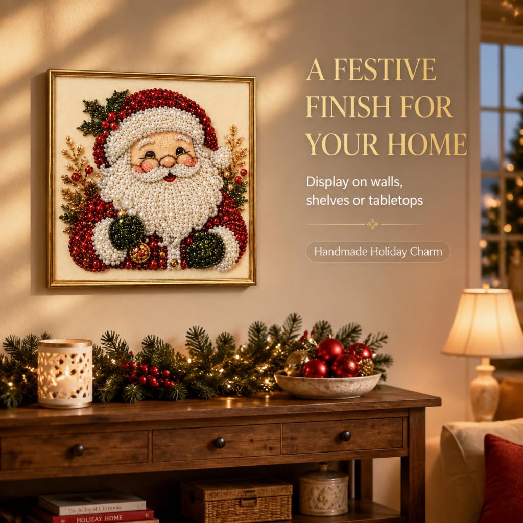 DIYクリスマスパールダイヤモンドペインティングキット（フレ - Art Craft Glasses Frames のレビューと価格